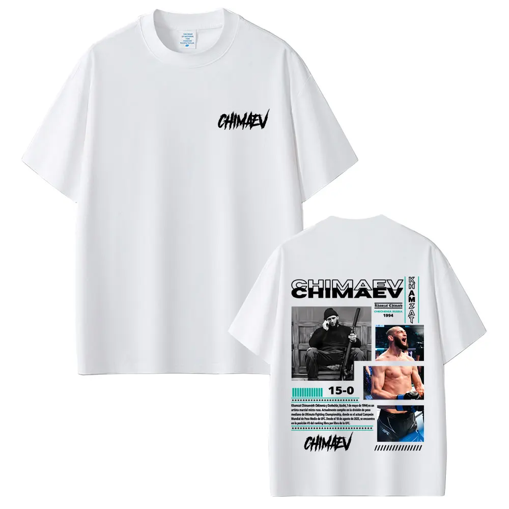 Khamzat Chimaev Graphic Print T-shirts Men Women Fashion Casual Oversized Short Sleeve T Shirts Men's Hip Hop Vintage Streetwear