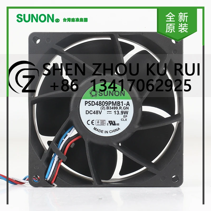 

Sunon 5 В 12 В 24 В постоянного тока 48 В 13,9 Вт AC EC 9038 90X90X38 мм 9 см преобразователь с двойным шариком с контролем температуры PSD4809PMB1-A охлаждающий вентилятор
