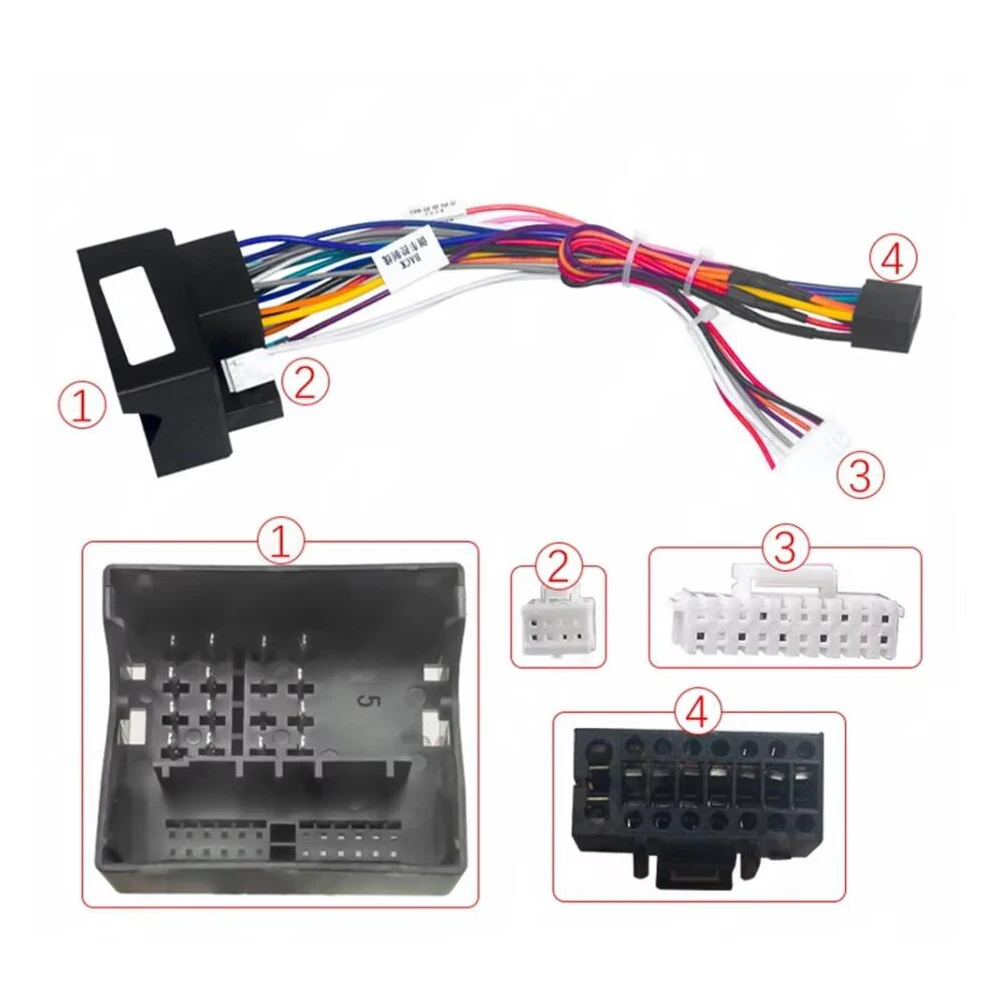 Picture 4: for BMW E53 X5/E39/5 Series Android Navigation Power Cable 16-pin Modified Cable and Protocol Box Radio Wiring Harness