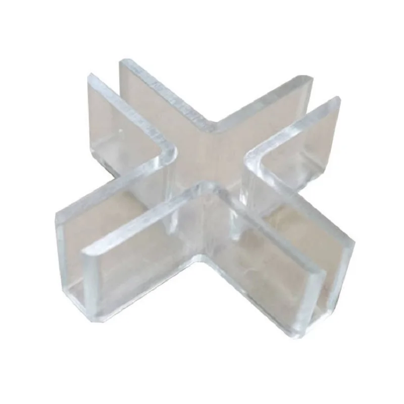 

PC Glass Fixing Clip 5mm Cross Glass Slot Aquarium Showcase Combination Clamp Partition Connector Fixing Buckle