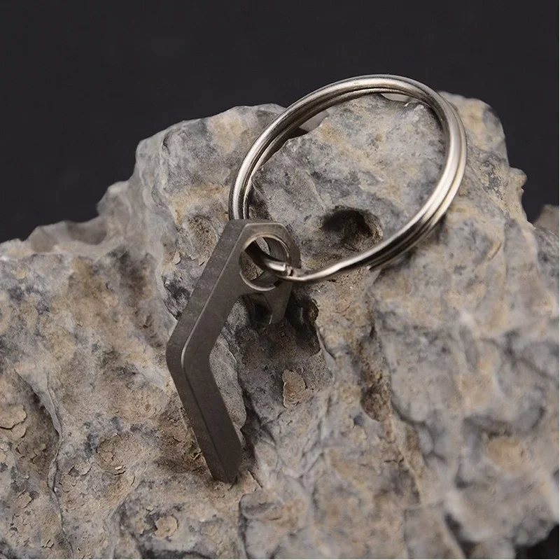 Portable Mini Bottle Opener Stainless Steel Titanium Alloy Key Ring Carry Easily Bar Tool Kitchen Gadgets