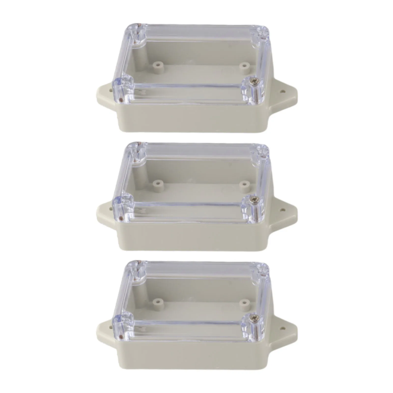 Sleek and Functional waterproof junction box made from ABS material dimensions of 83 mm x 58 mm x 33 mm clear cover