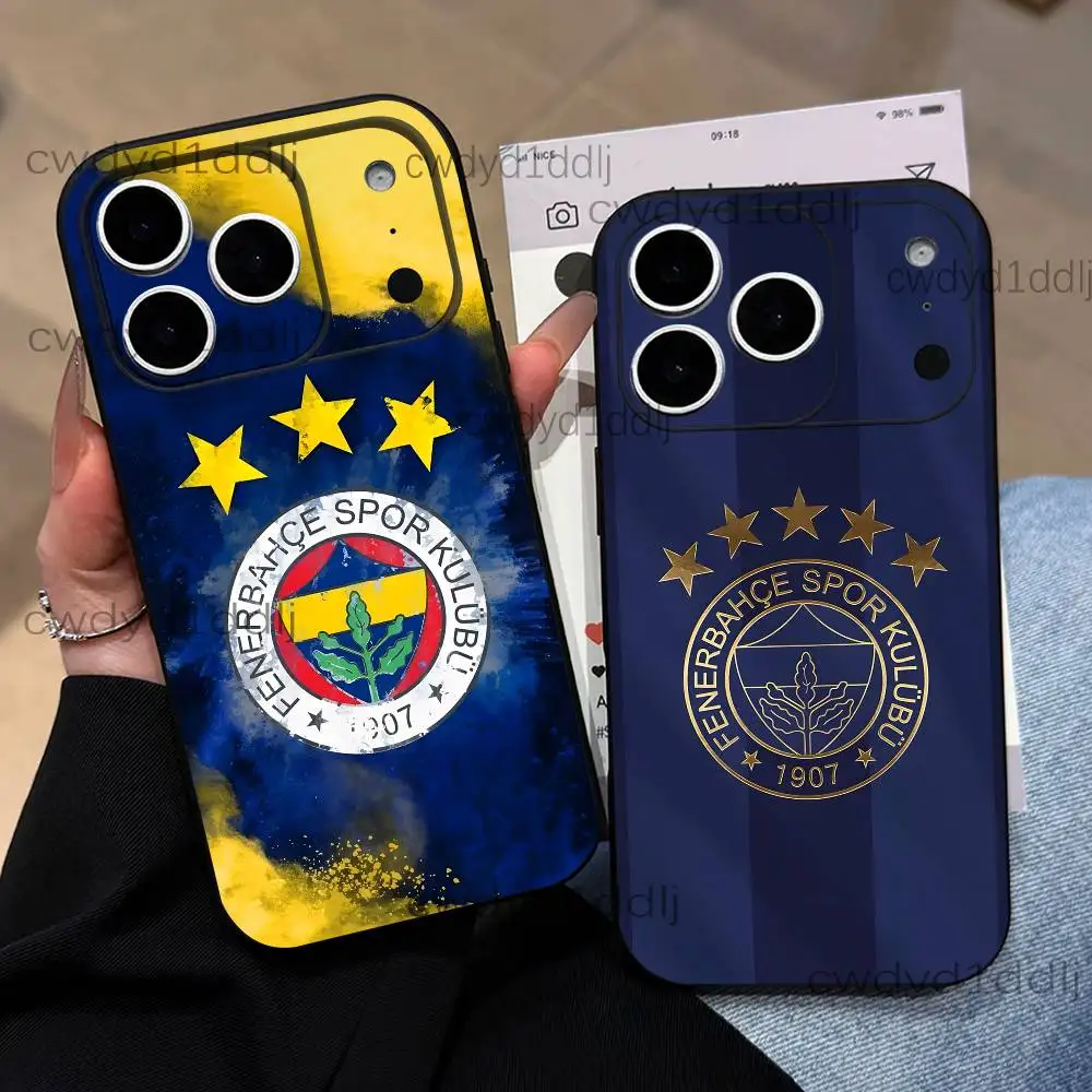 

Turkey F-Fenerbahce-s FC Phone Case For iPhone 17,16,15,11,12,14,13 Pro Max Mini XS,XR,7 Plus 16E Air Shockproof Soft Cover