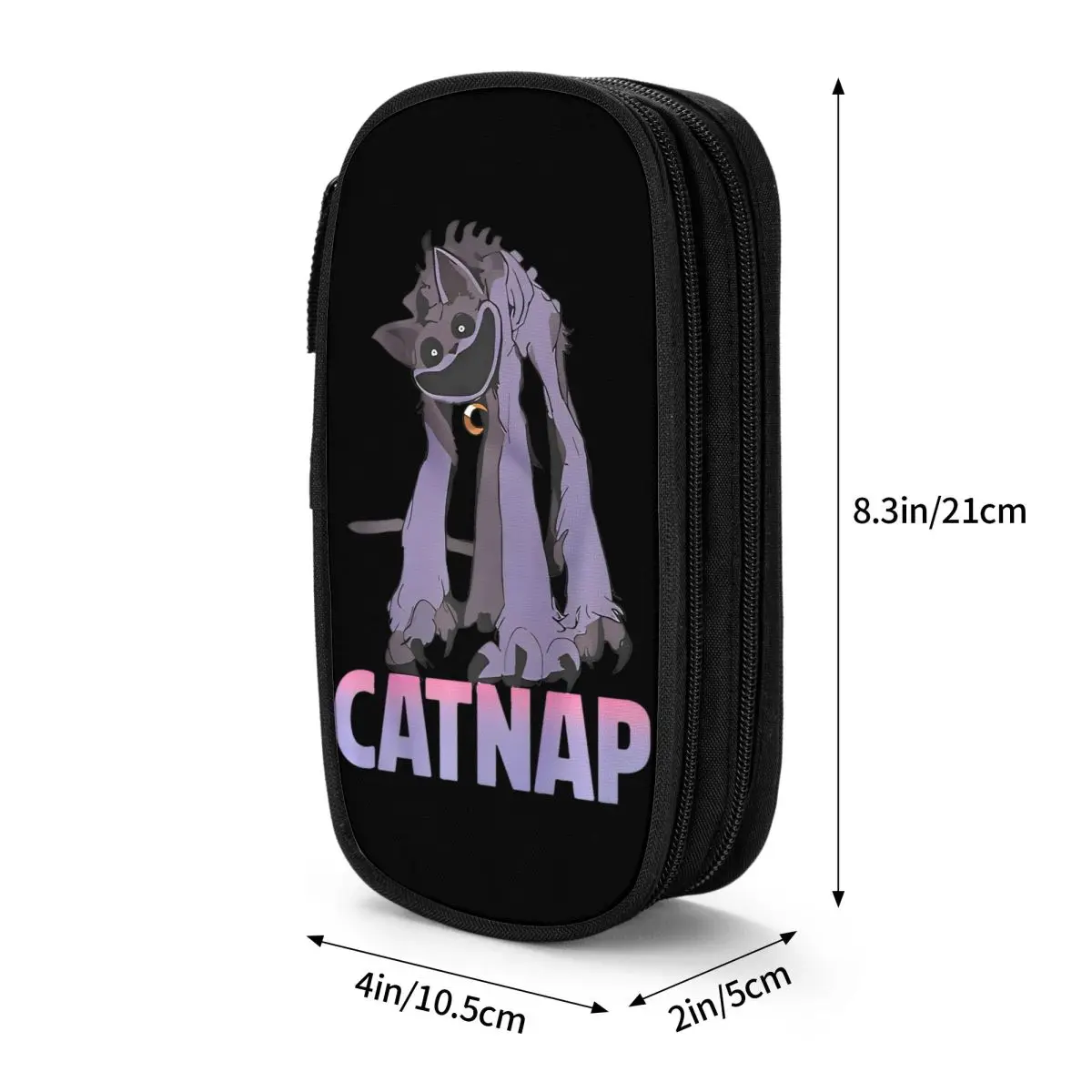 Imagem -03 - Catnap Monstro Lápis Cases Engraçado e Bonito Bolsa Titular da Caneta Vintage Estudante Grande Armazenamento Presente Material Escolar