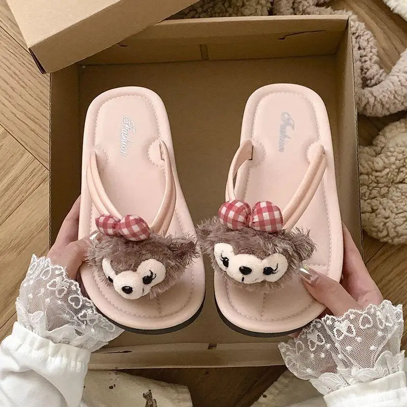 

New Cartoon Shelliemay Cute Summer Flip Flops Shelliemay Candy Color Sandals Anti-Slip Girl Home Slippers Flip Flops Gift Toys