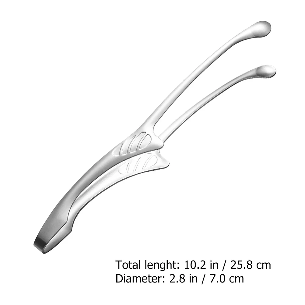 

2Pcs Barbecue Clamp Stainless Steel Food Clip Steak Tong Bbq Clip Heat-Resistant Rust-Proof Kitchen Tong Buffet Clamp