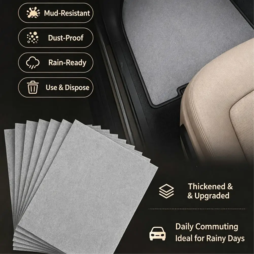 Disposable Car Floor Mats Cargo Liner Backrest Trunk Pad Foot Mat All Weather Accessories