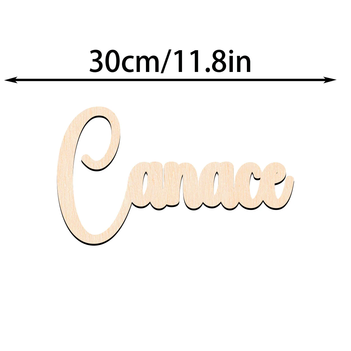 1 قطعة لوحة خشبية متينة مخصصة تحمل اسمًا على الطراز التقليدي لوحة تزيين الطاولة لغرفة النوم #6