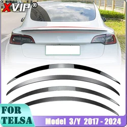 XVIP Real Carbon Fiber Trunk Wing Spoiler For Tesla Mode Y Model 3 2017-2024 Real Carbon Fibre Original Car Spoiler Accessories