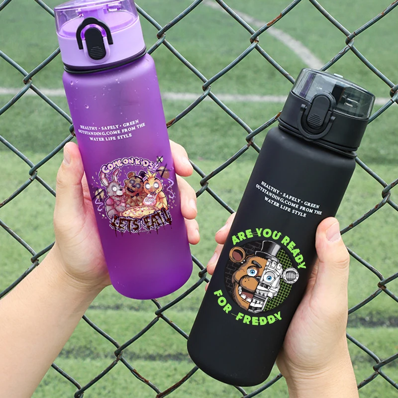 

650ml Fnafs Water Bottle Large Capacity Cartoon Anime Water Cup Boy Girl Portable Sports Water Cup Fashion Kettle Children Gift