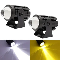 1 Pcs Mini Driving Light LED Projector Lens Motorcycle Headlight ATV Scooter 12V-80V for Moto Auxiliary Spotlight Lamp Accessory