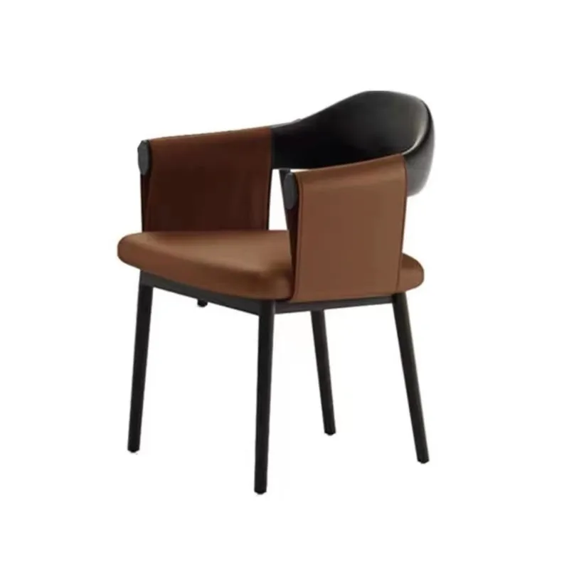 The Nordic Minimalist Design Style Be Used As A Dining Chair Business Negotiation Conference Backrest Chair Household Armchair