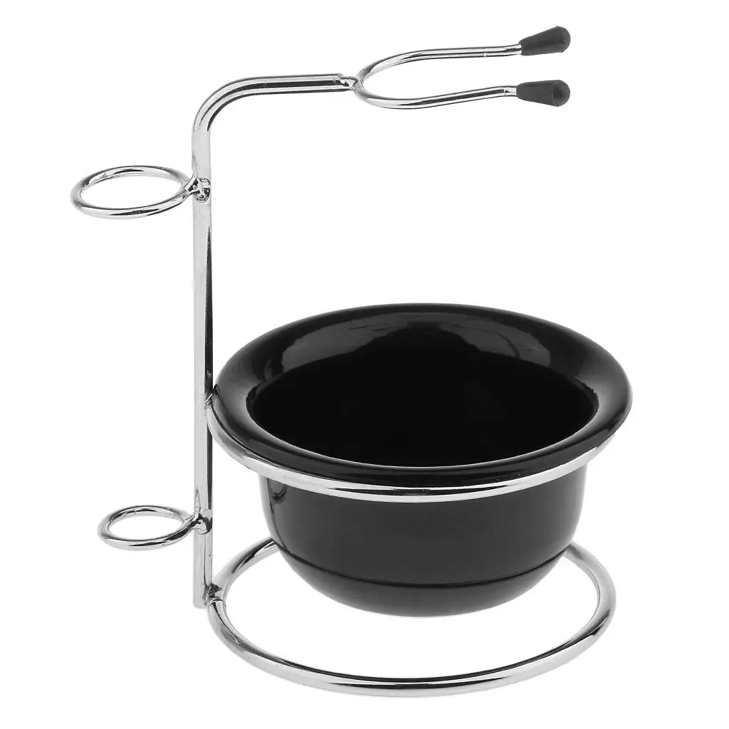 Acrylic Shaving Brush Stand Shaving Bowl Holder for Men’s Shaving Kit Daily Grooming and Journey