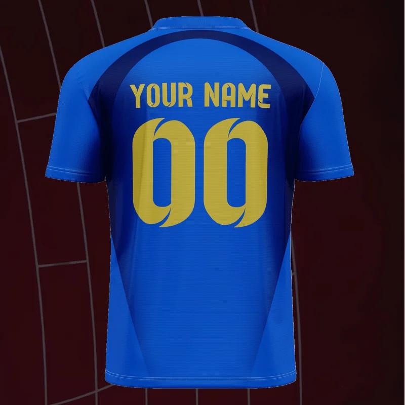 تي شيرت مخصص لتدريب كرة القدم برقبة على شكل حرف V للبالغين والمراهقين، مجموعات ملابس رياضية مخصصة لنادي الفريق والعائلة #3