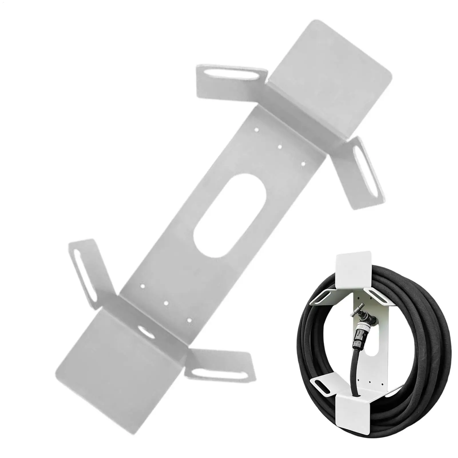 Garden Hose Holder Wall Mount Detachable Hose Storage Rack Multifunctional Organizer for Garden Hoses Tools and Outdoor Supplies