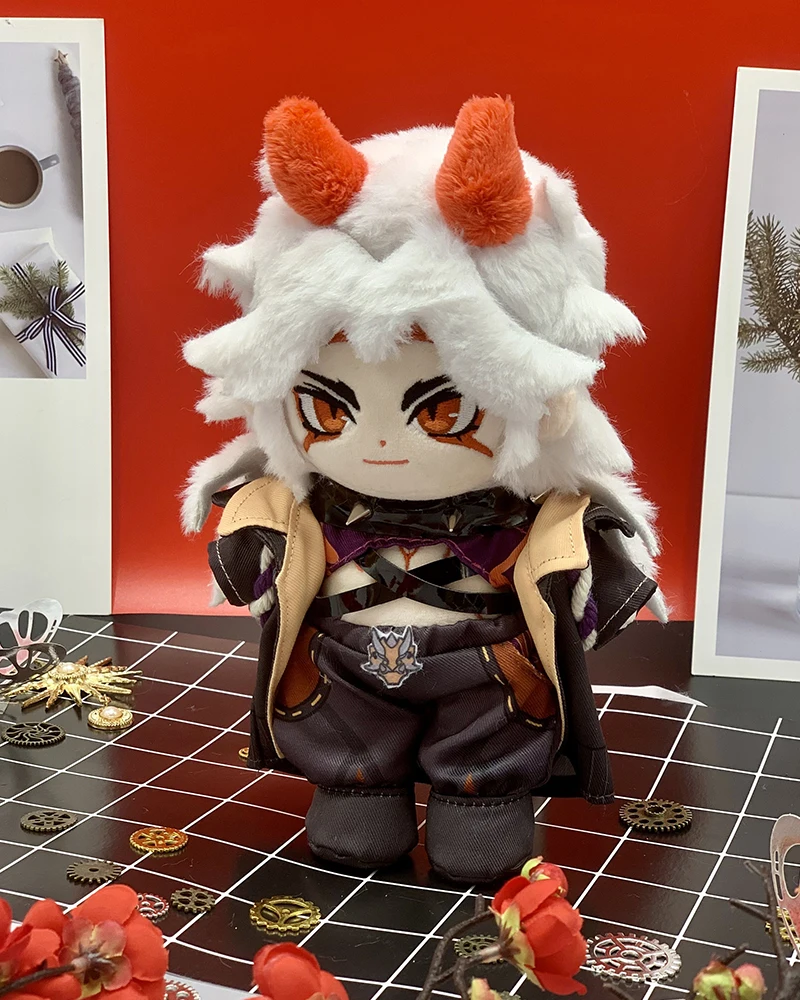 Free Ship Genshin Impact Arataki Itto Plushiem 20cm Plush Doll Body With Clothes Cosplay Toy