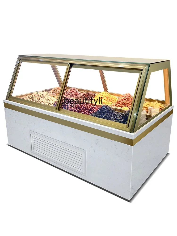 

Preserved Fruit Freezer Display Cabinet Snacks Jerky Refrigerated Cabinet Roasted Nuts Fresh Cabinet Nut Chestnut