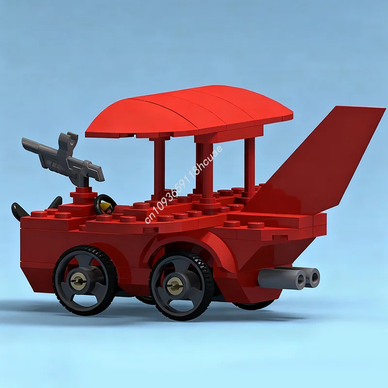 70 szt. MOC Klocki konstrukcyjne w stylu Wacky Races, model samochodów, zabawki architektoniczne, zabawki edukacyjne dla dzieci, pomysł na prezent świąteczny