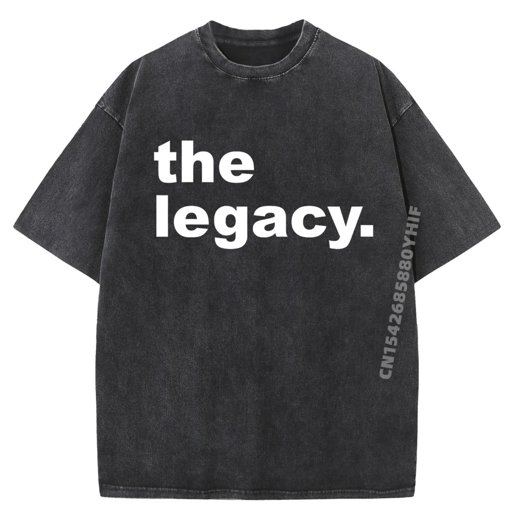 

Kids The Legend The Legacy T Shirt Funny Mens Letter Printed Tops Tees Crazy Washed Tee-Shirt Round Neck Comfortable Clothes