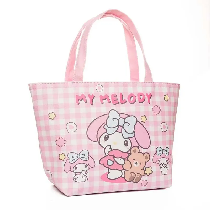 Miniso Sanrio большая емкость Hello Kitty My Melody Kuromi Cinnamoroll Kawaii термостойкий Ланч-бокс сумка для пикника сумочка подарок