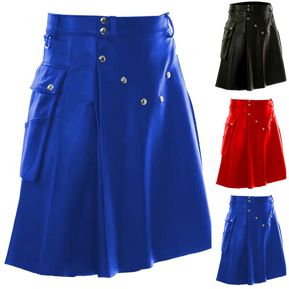 

Pleated Kilt Gladiator Skirt Casual Outings 75 Polyester, 25 Spandex Casual Style Club Party Wear For Larp Events