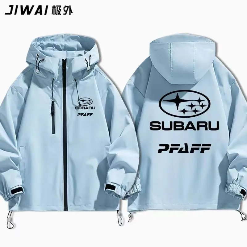 Subaru STI racing merchandise, fan clothing for autumn and winter casual jackets, men's and women's assault jackets, trendy tren