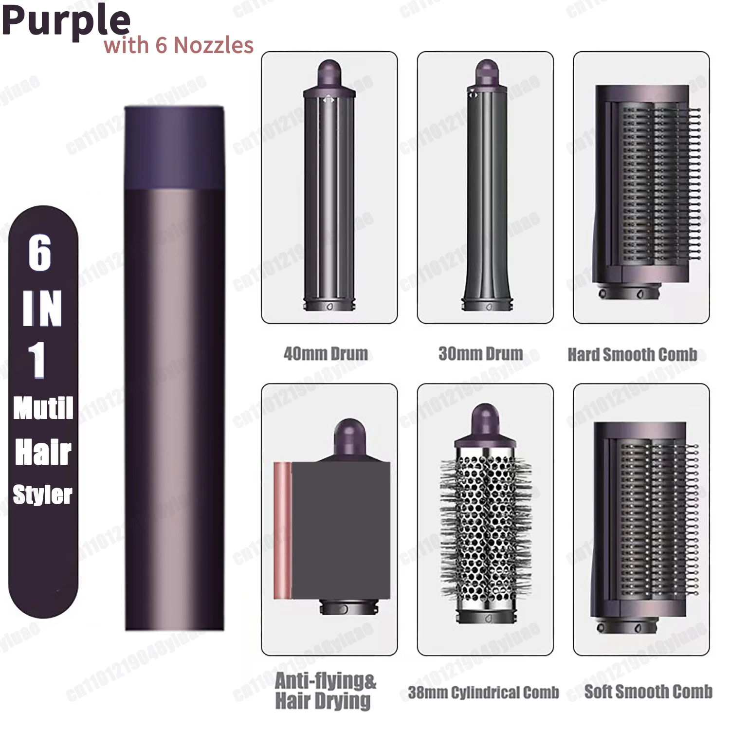 Nieuwe Multil Hair Styler Auto Curling Droger Wrap Hot/Koude Lucht Droger 1300W Stijltang Curling Vat Borstel salon Föhn