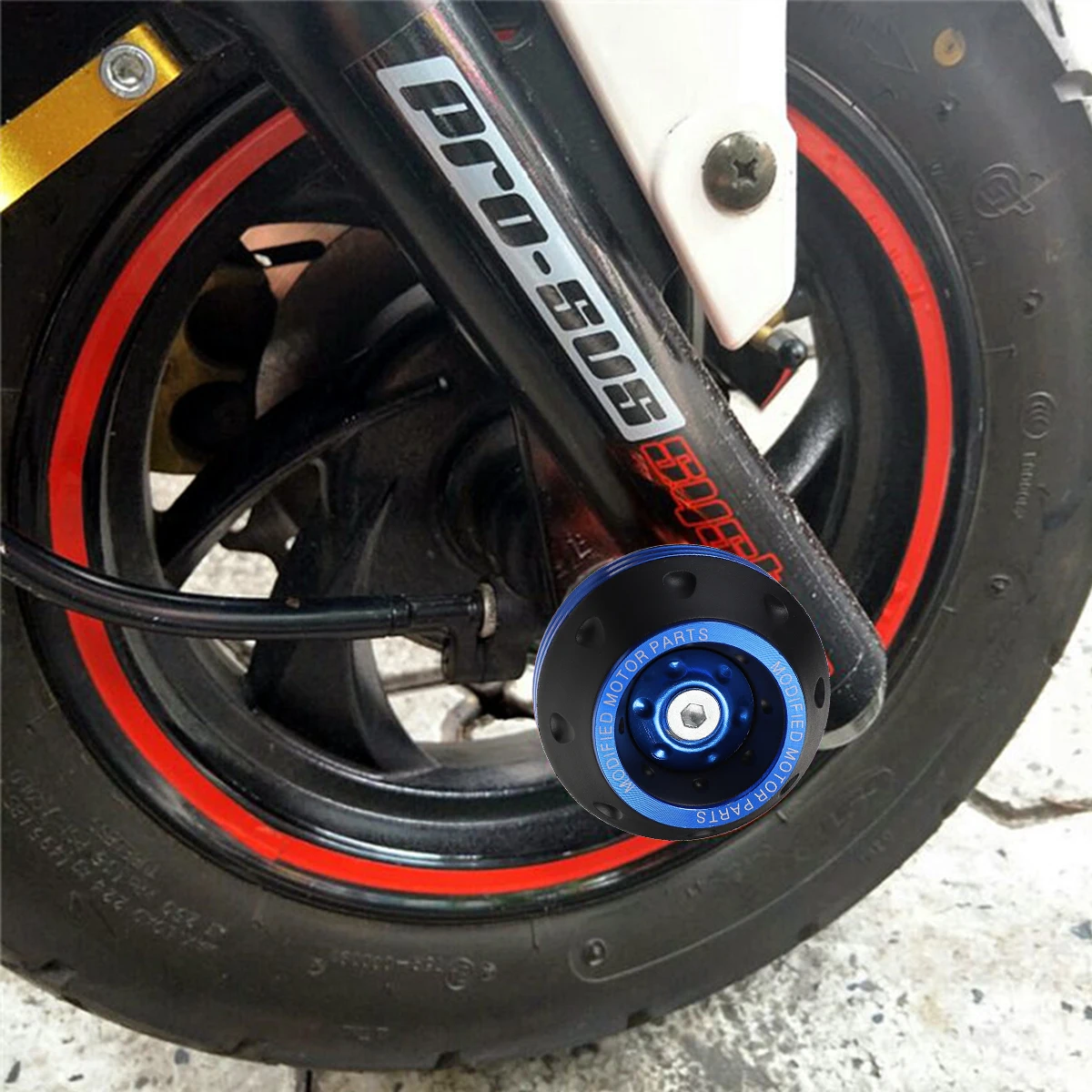 

2 Pcs Anti Collision Refit Wheel Protection Motorbike Accessory for Rubber
