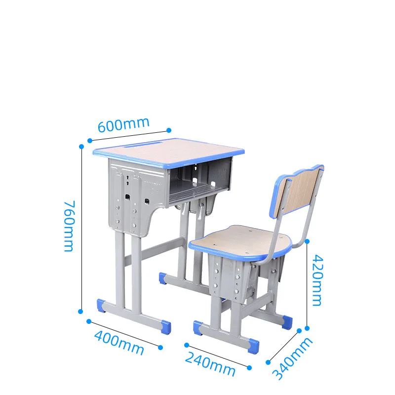 โต๊ะและเก้าอี้นักเรียนเดี่ยว ปรับความสูงได้ โต๊ะและเก้าอี้โรงเรียน เฟอร์นิเจอร์ ที่นั่งโรงเรียน