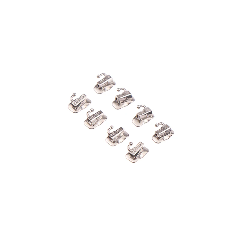 4Pcs Dental Orthodontics Bonding Buccal Tubes Molar Bondable Non-Convertible Buccal Tube Mesh Base