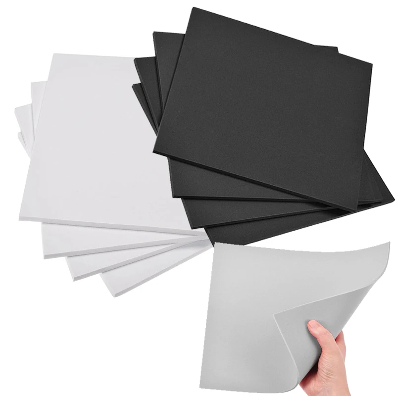 Black,White Eva foam sheets , Craft eva sheets, Easy to cut , Punch sheet , Handmade patelay material