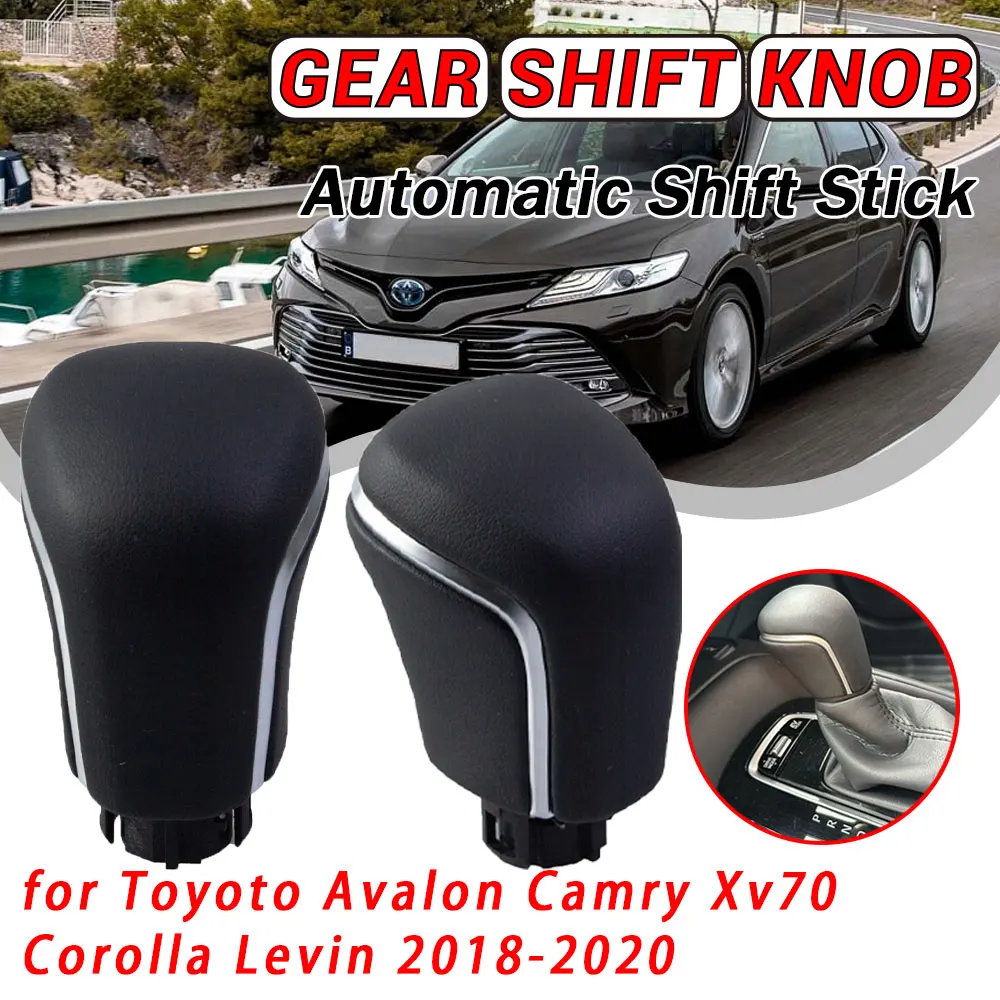 

Автомобильная ручка переключения передач AT, подходит для Toyota Corolla Levin Camry XV70 V70 Avalon 2018-2020, кожаный рычаг переключения передач, замена интерьера