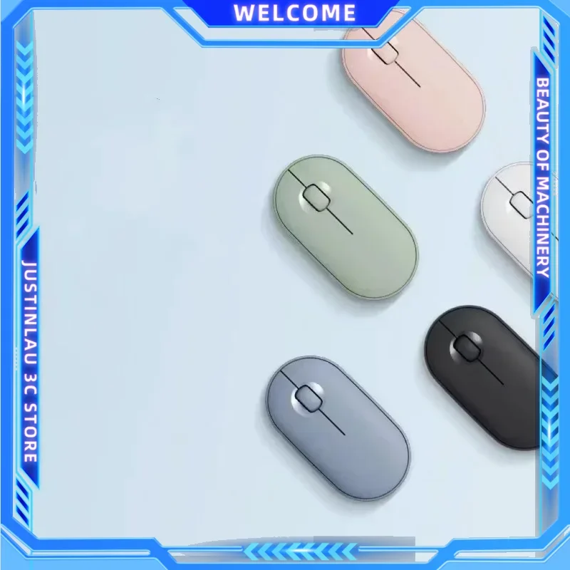 2.4GHz Wireless Bluetooth Mouse 1600dpi Macaron Colour Optical Mouse Ergonomic Design Gaming Computer Mouse for Laptop IPad