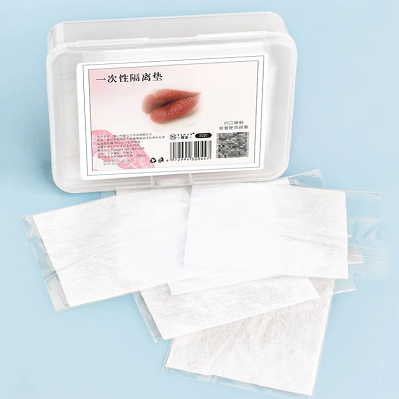 Tattoo Isolation Pad for Microblading, Tatuagem, Lip, Tatuagem, Lip, Descartável, Protetora, Filme, Maquiagem Permanente, Acessório, 30 Pcs, 40Pcs