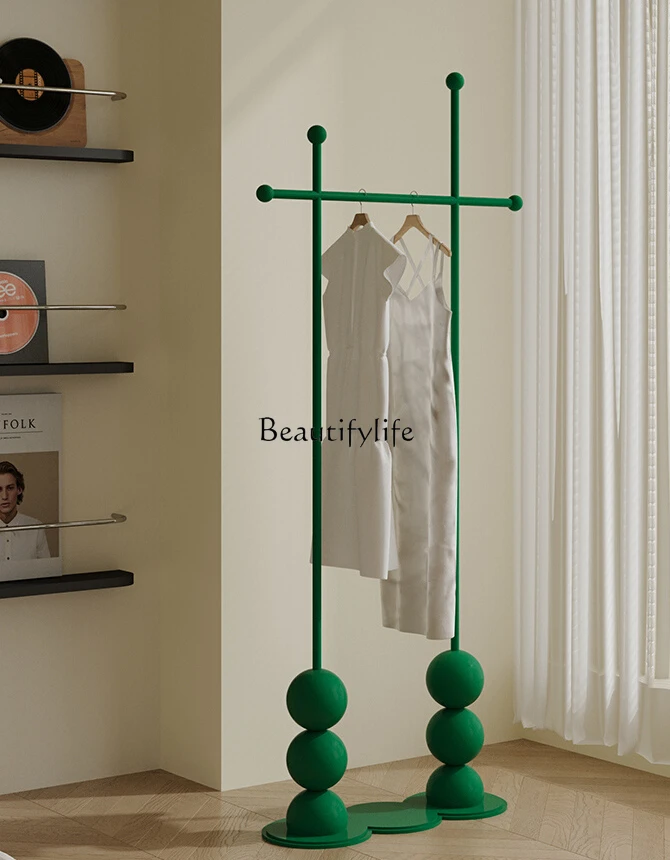 

Напольная сумочка из нержавеющей стали в скандинавском стиле, двойная вешалка, вешалка для пальто, для спальни и дома, вешалка для одежды