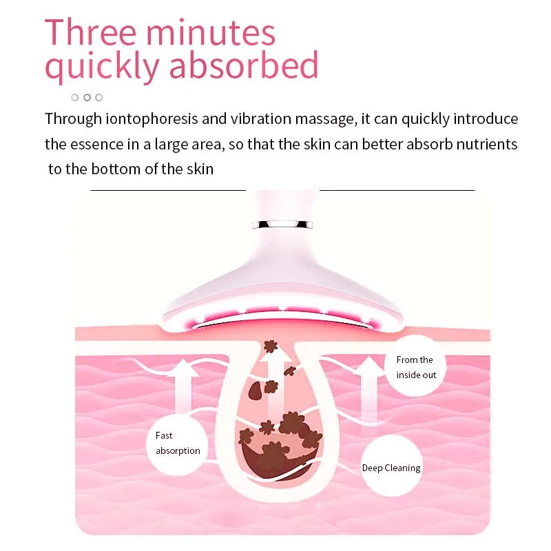 Skin Firming Face Wrinkle Remover Neck Lift Device Personal Care Led Photon Therapy Neck and Beauty Device for Face and Neck