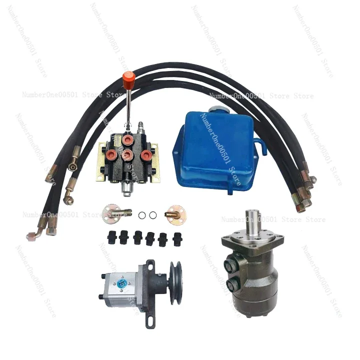 Double-way Hydraulic Control Split Two-way Distributor Small Hydraulic Power Unit Hydraulic Pump Motor Gear Pump Station