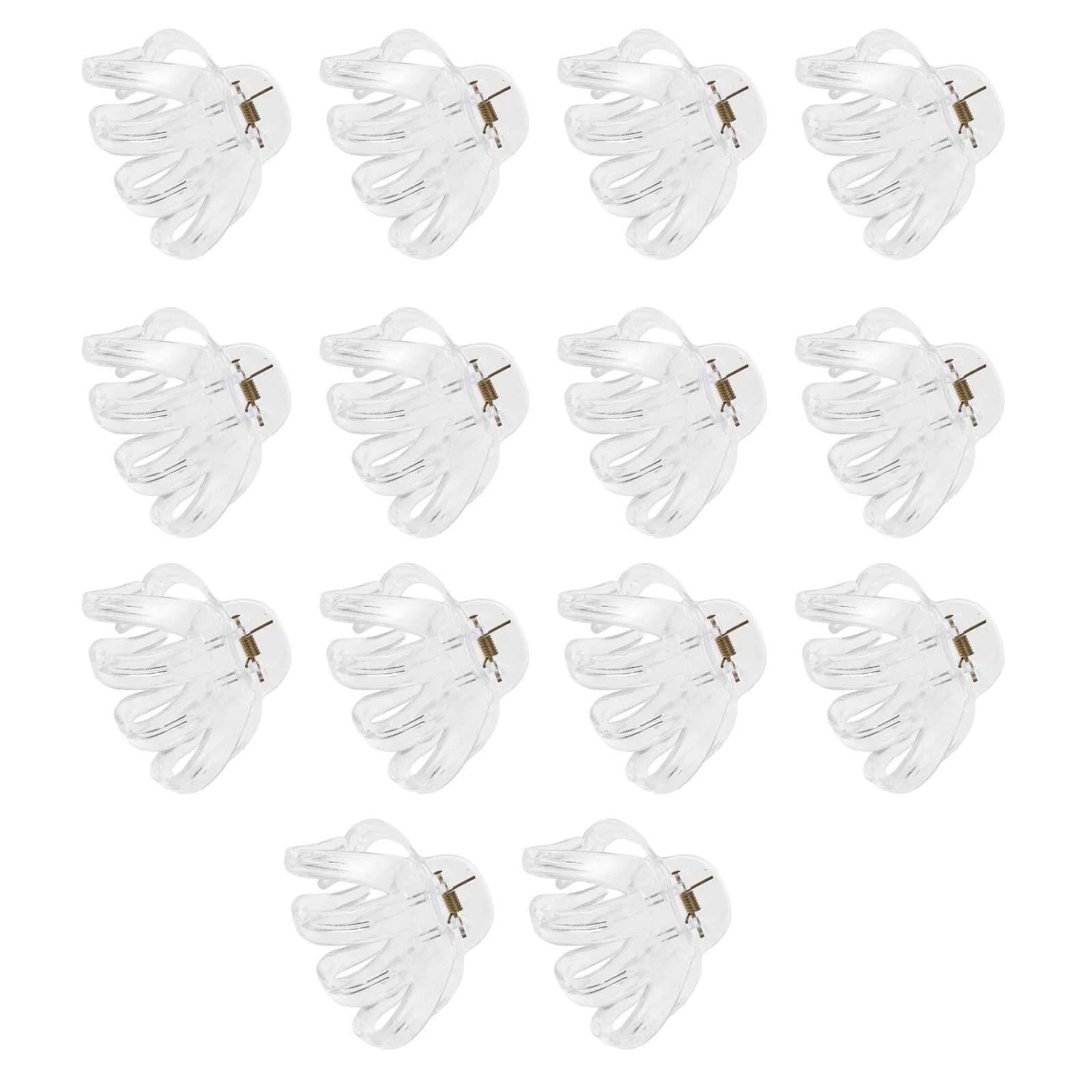 

15Pcs Hair Claw Clips Thick Transparent Jaw Clip Set Stable Multi-Claw Hold for Styling Buns Curly Hair Accessories Women