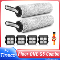 For Tineco Floor ONE S5 Combo Cordless Wet Dry Vacuum Cleaner Accessories Brush Roller And HEPA Filter Replacement Spare Parts