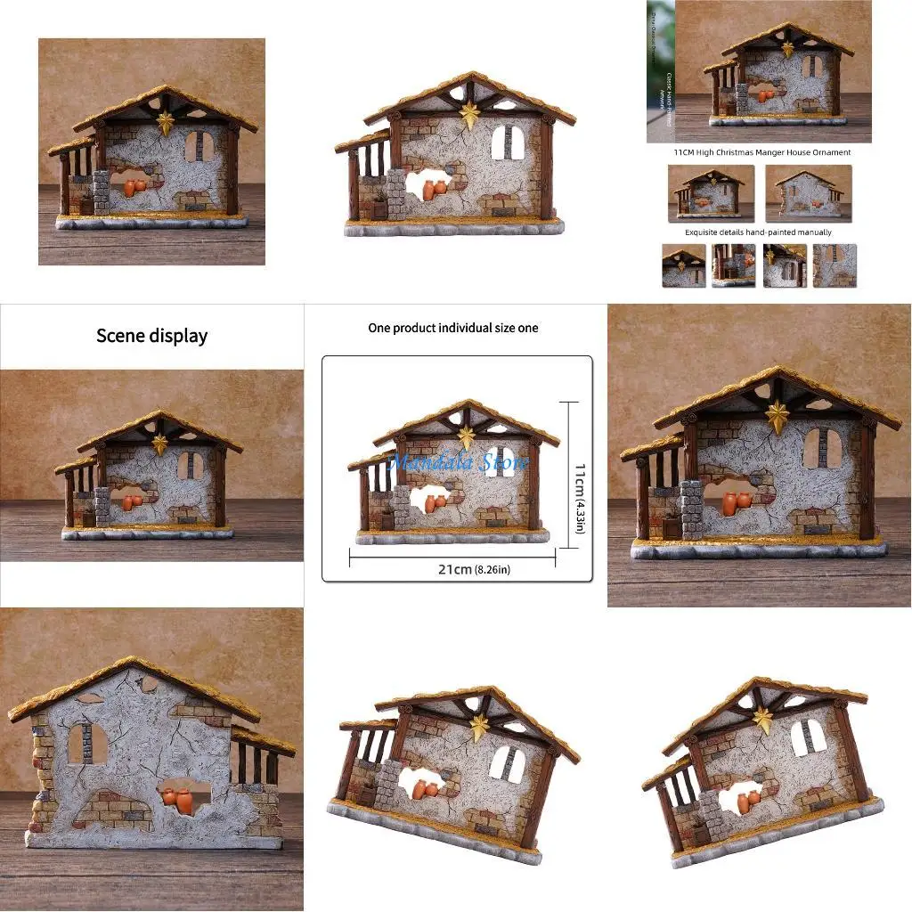 

U2JC Artistic Cottage Set 11Cm Tall For Or Holiday Gift