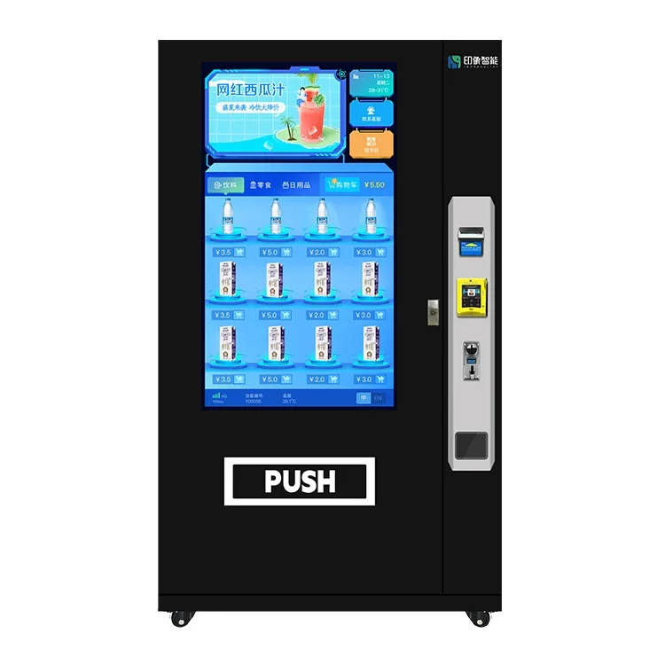 Best Selling Professional Combo Vending Machine For Snacks And Drinks Smart Vending Machines