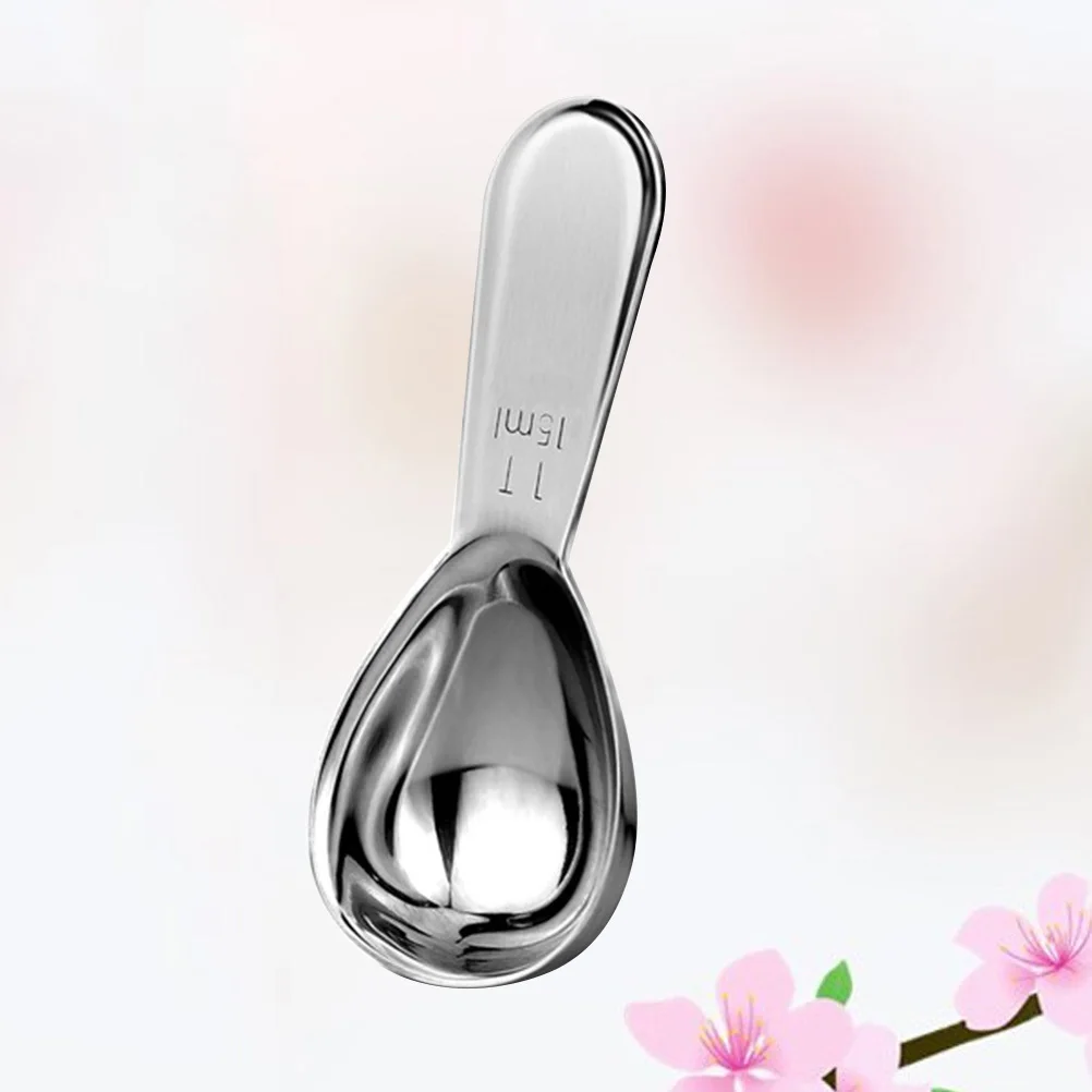 15 مللي ملعقة قياس القهوة من الفولاذ المقاوم للصدأ مقاومة للصدأ عالية البولندية لمسحوق الحليب الشاي السكر الخبز الصودا قياس المطبخ