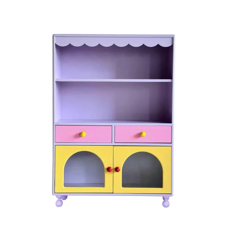 

Figure Cabinet Storage Bucket Cabinet All Solid Wood Locker Entrance Cabinet Display Edge