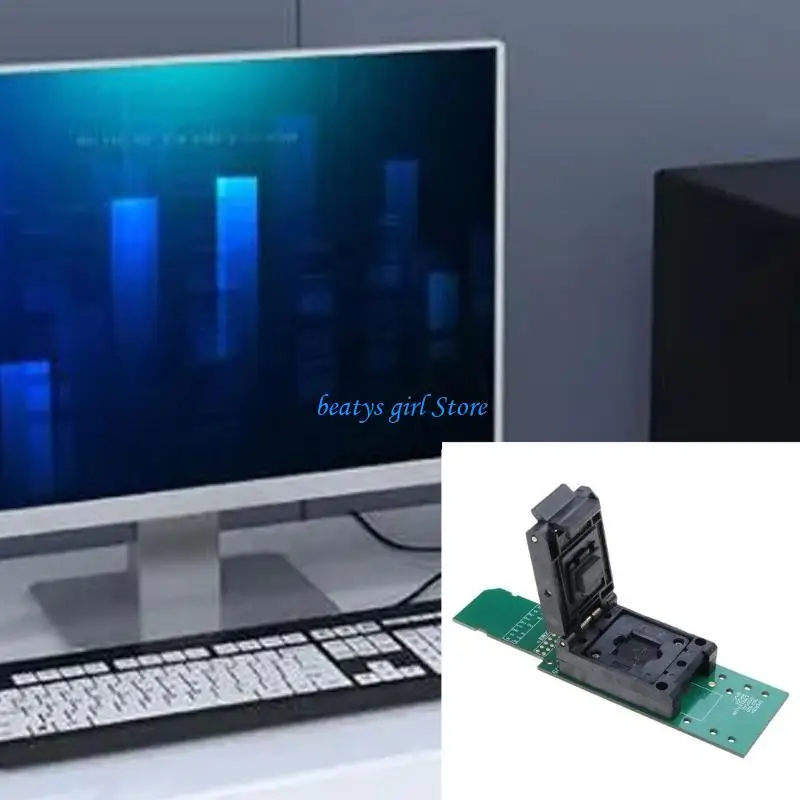 

C7AB eMMC169 Chip Programming Socket Electronic Repair Centers Wide Compatibility