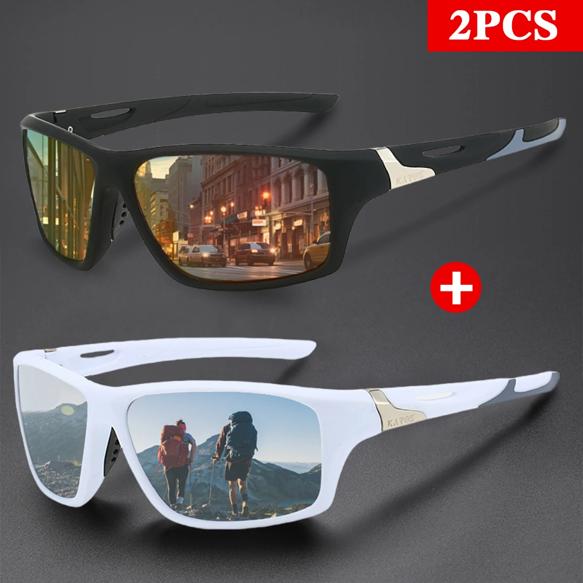 KAROS Polarized Sunglasses For Driving Fishing Outdoor Adventure Anti Glare Sun Glasses For Men Women Driving Cycling Fishing