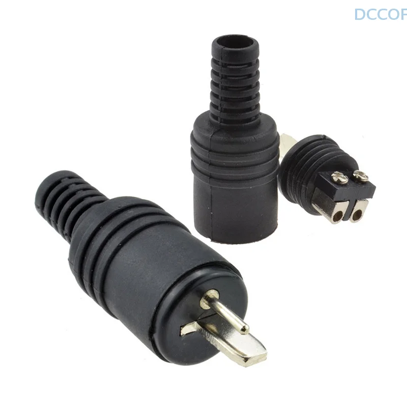 2 pin DIN Plug Speaker and HiFi Connector Screw Terminals [2 Pack]