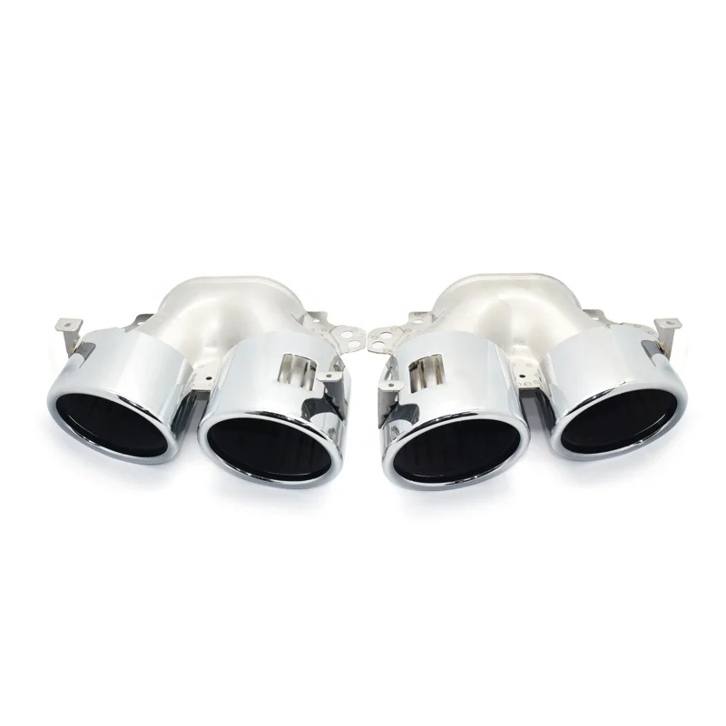 Exhaust Tip For Benz W177 A45 C118 CLA35 X247 GLB35 2020+ Rear Bumper Muffler Exhaust Tips Pipe Car Exhaust