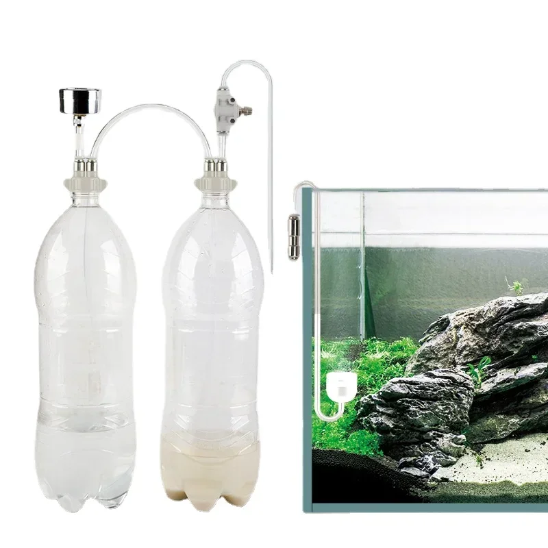 Aquarium DIY CO2 Generator Kit Water System Plants Moss Diffuser Accessories M68E Aquarium Co2