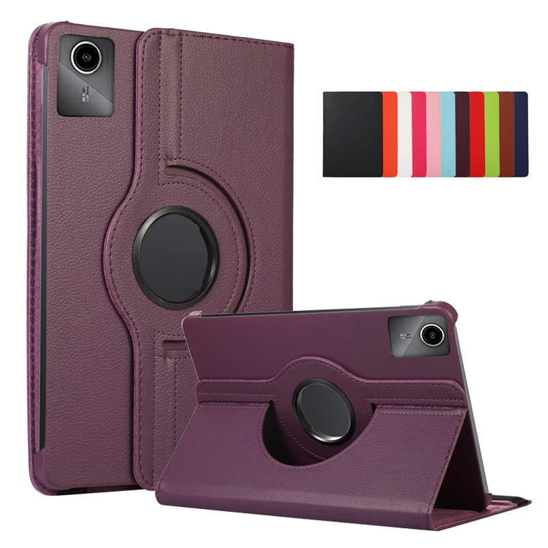 

Funda For Lenovo Tab M11 Case tb330fu 360 Rotating PU Leather Stand Cover For Etui Lenovo M11 Case For Xiaoxin Pad 2024 Cover