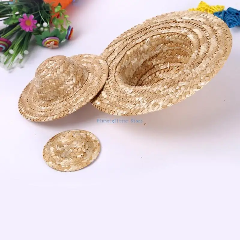652B DIY pintura sombrero para niños sombrero paja paja trigo decoración artística creativa